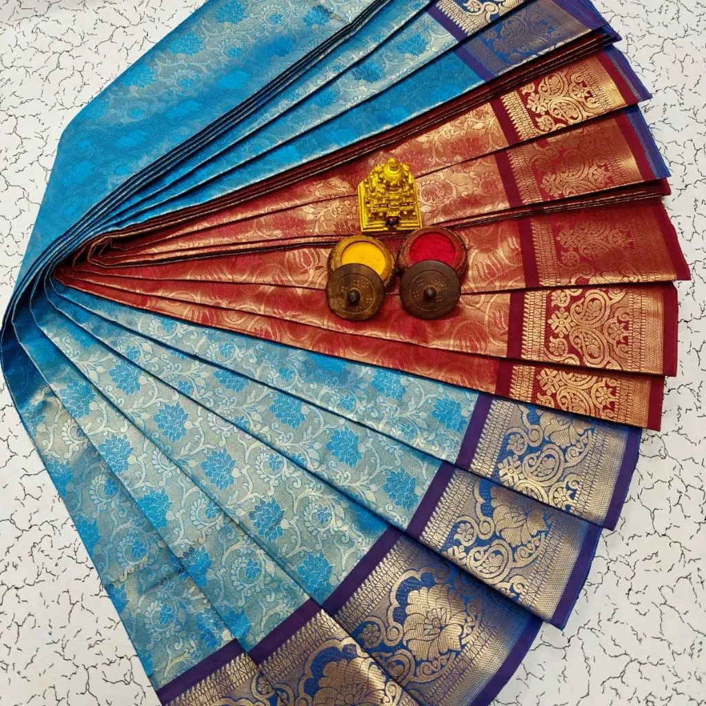 All Self Tissue Wedding Silks – Harshal Textiles Elampillai